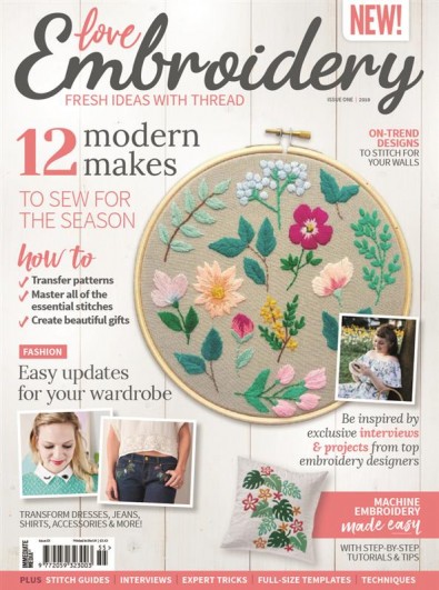 Love Embroidery (UK) - 12 Month Subscription