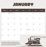 2024 Steam Trains Calendar alternate 3