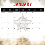 2024 PBR ( Professional Bull Riding) Calendar alternate 2