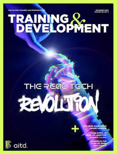Training & Development magazine cover