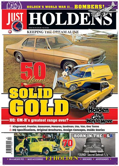 JUST HOLDENS Magazine cover