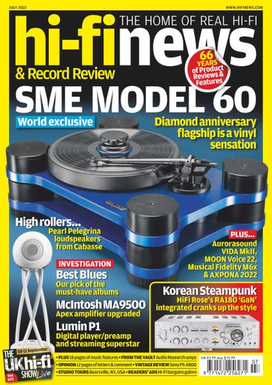 Hi-Fi News (UK) magazine cover