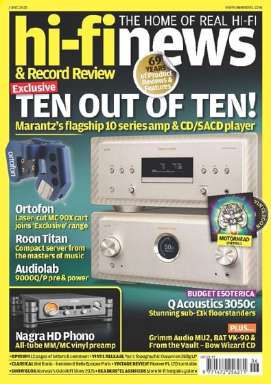 Hi-Fi News (UK) magazine cover