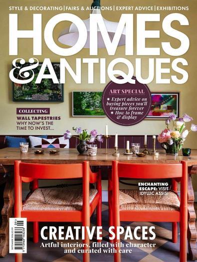 Homes & Antiques (UK) magazine cover