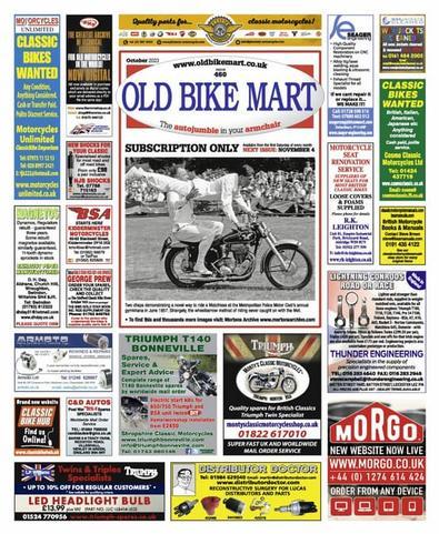 Old Bike Mart (UK) magazine cover