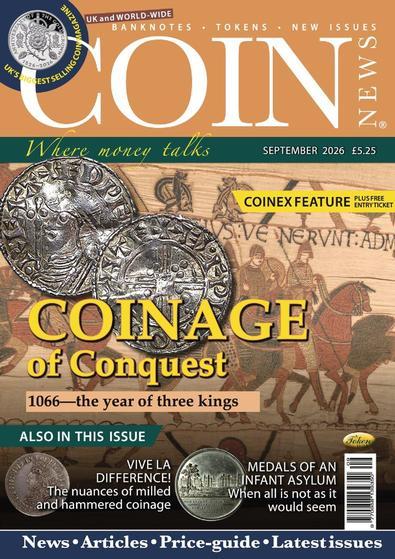 Coin News (UK) magazine cover