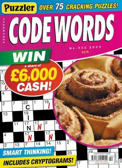 Puzzler Codewords (UK) magazine cover