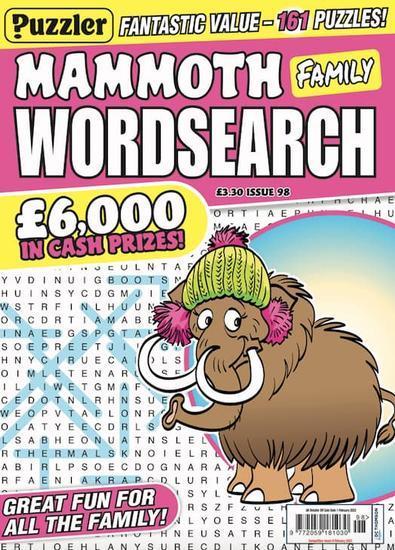 Mammoth Family Wordsearch (UK) magazine cover