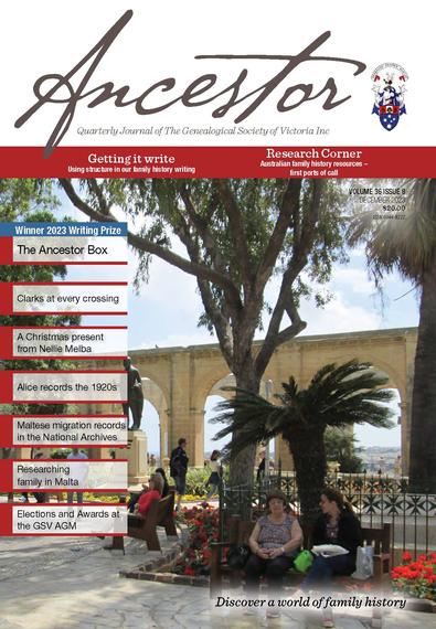 Ancestor magazine cover