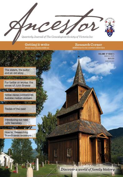 Ancestor magazine cover