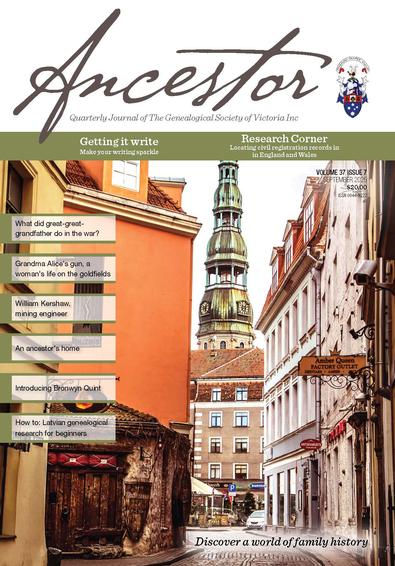 Ancestor magazine cover