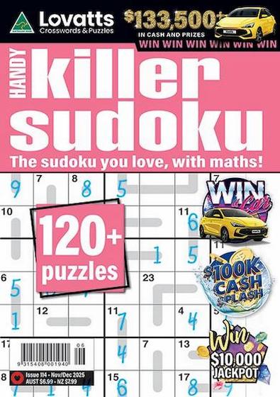 Lovatts Handy Killer Sudoku magazine cover