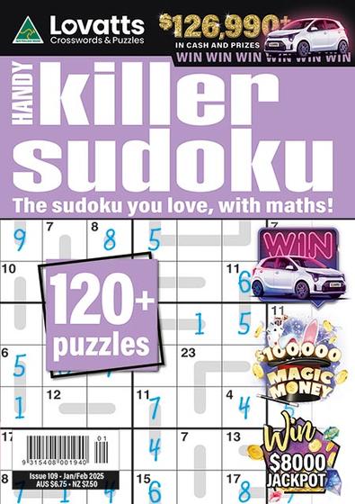 Lovatts Handy Killer Sudoku magazine cover