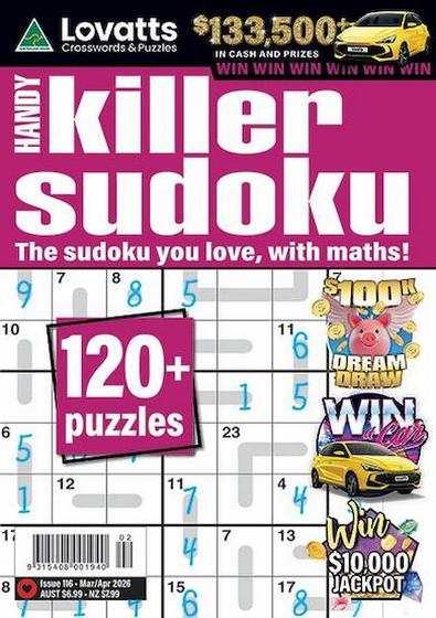 Lovatts Handy Killer Sudoku magazine cover