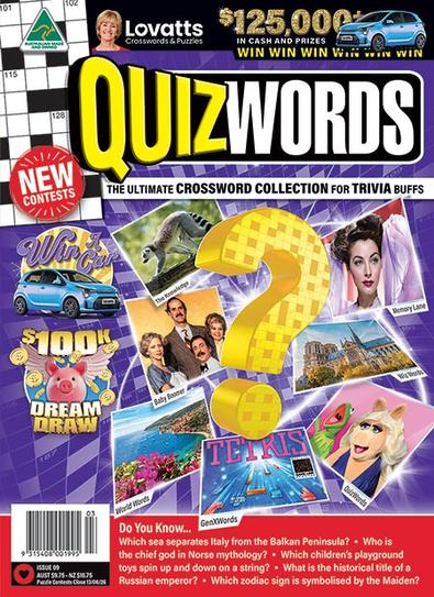 Quizwords magazine cover