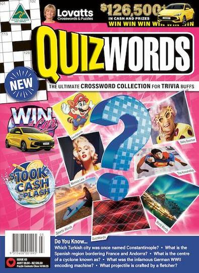 Quizwords magazine cover