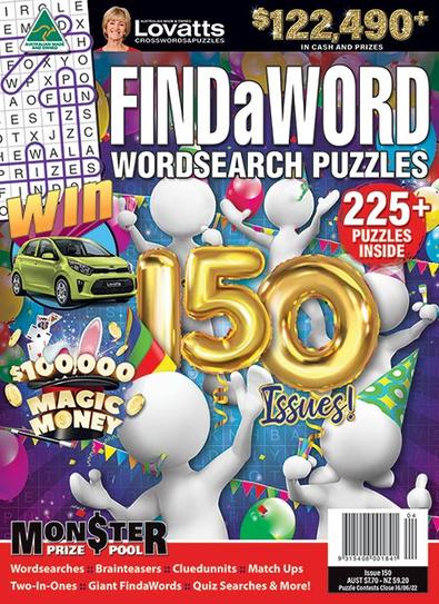 Lovatts FindaWord +225 PUZZLES magazine cover