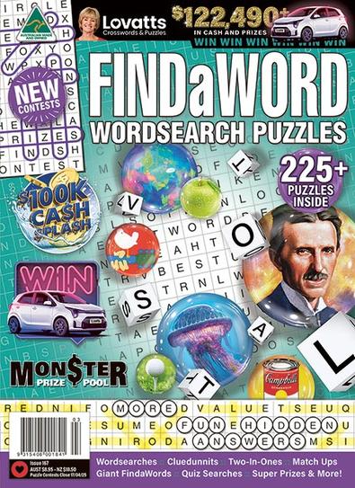 Lovatts FindaWord® +225 PUZZLES magazine cover