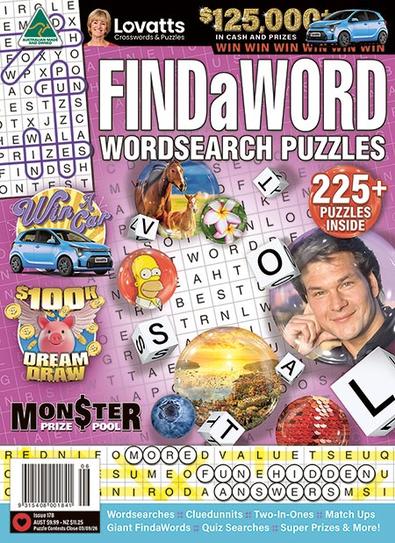 Lovatts FindaWord® +225 PUZZLES magazine cover