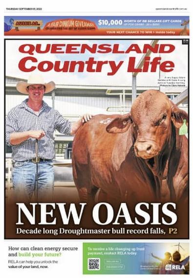 Queensland Country Life newspaper cover