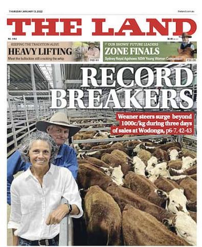 The Land newspaper cover