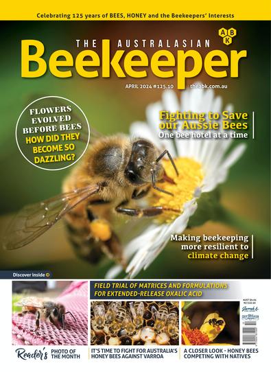 The Australasian Beekeeper magazine cover