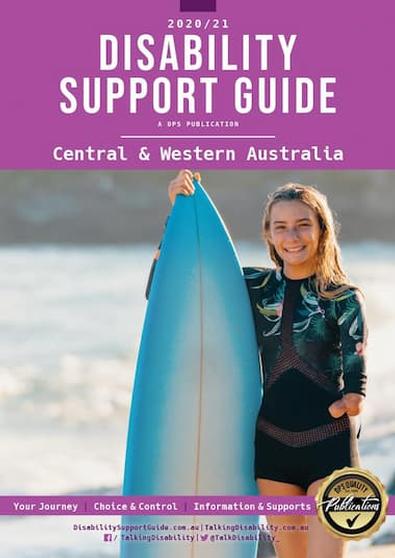 The Disability Support Guide - 2021 Central and WA cover