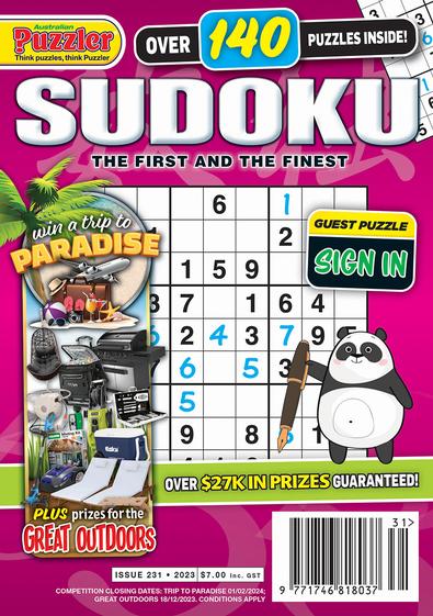Puzzler Sudoku magazine cover