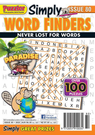 Simply Word Finders magazine cover