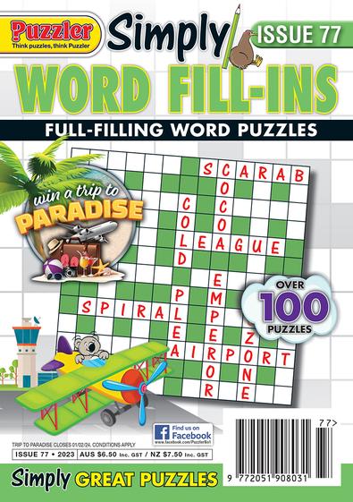 Simply Word Fill-Ins magazine cover