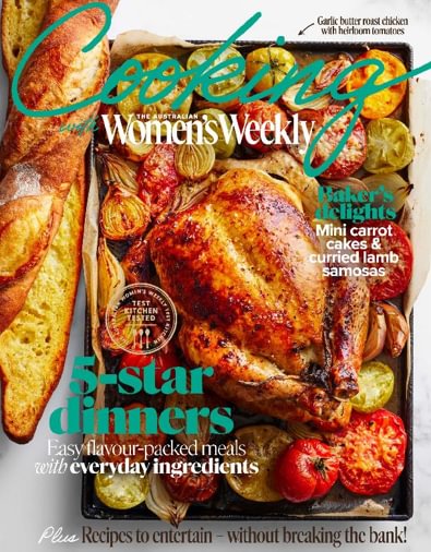 Cooking with The Australian Women's Weekly magazine cover