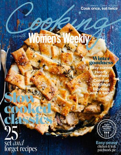 Cooking with The Australian Women's Weekly magazine cover