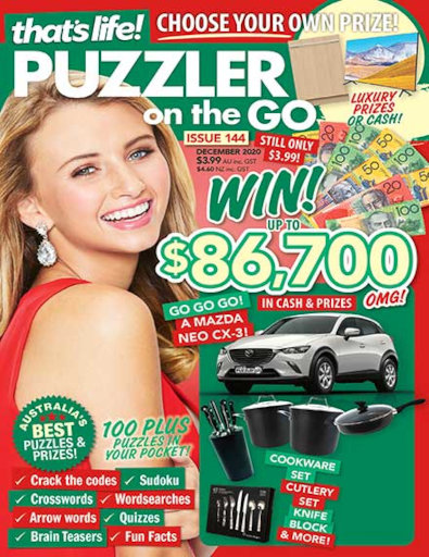 That's Life Puzzler On The Go magazine cover