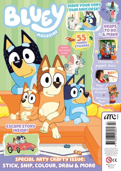 Bluey magazine cover