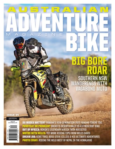 Australian Adventure Bike magazine cover