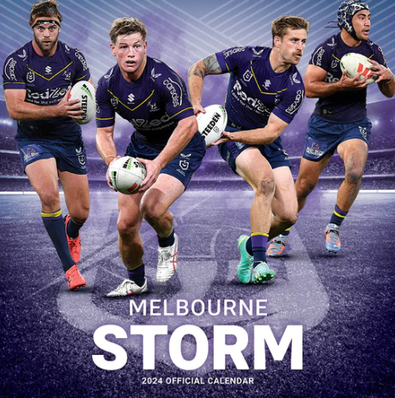 2024 NRL Melbourne Storm Calendar cover