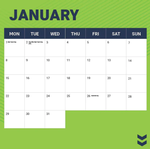 2024 NRL Canberra Raiders Calendar alternate 2