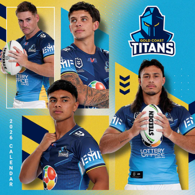 2026 NRL Gold Coast Titans Calendar cover