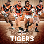 2024 NRL Wests Tigers Calendar thumbnail