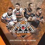 NRL Wests Tigers 2020 Calendar
