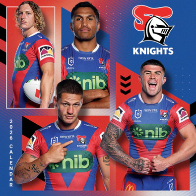 2026 NRL Newcastle Knights Calendar cover