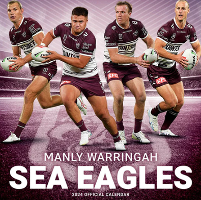 2024 NRL Manly Sea Eagles Calendar cover