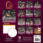 2024 NRL Brisbane Broncos Calendar alternate 3
