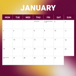 2026 NRL Brisbane Broncos Calendar alternate 2