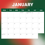 2026 NRL South Sydney Rabbitohs Calendar alternate 2