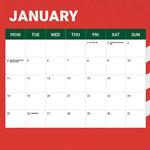 2027 NRL South Sydney Rabbitohs Calendar alternate 2