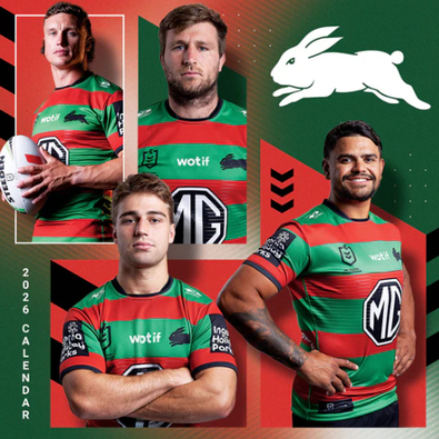 2026 NRL South Sydney Rabbitohs Calendar cover
