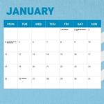2027 NRL Cronulla Sharks Calendar alternate 2