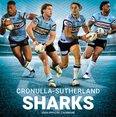 2024 NRL Cronulla Sharks Calendar cover