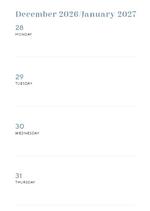 2027 Wellbeing Calm Diary alternate 1